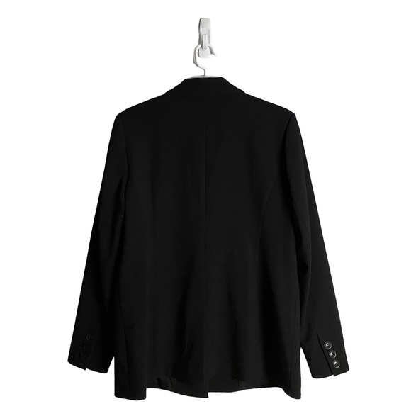 Halogen Women's Black Single Breasted Notch Lapel Blazer - Picture 8 of 9